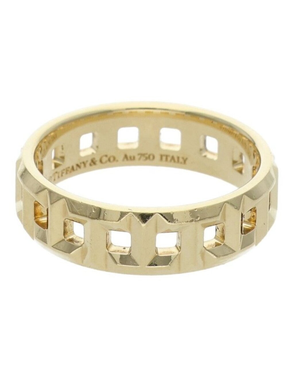 Tiffany & Co T True Wide 18k Yellow Gold Ring